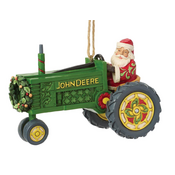 Jim Shore Jim Shore Santa John Deere Tractor Ornament