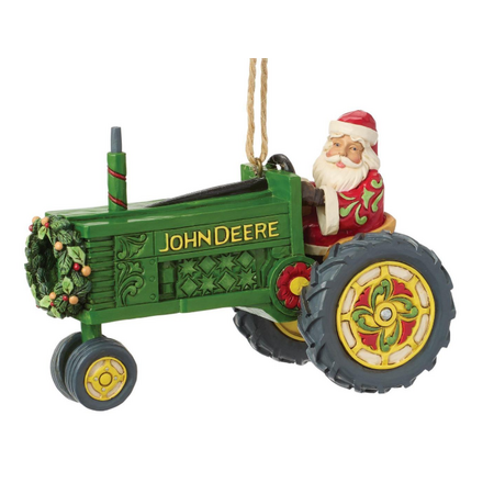 Jim Shore Jim Shore Santa John Deere Tractor Ornament