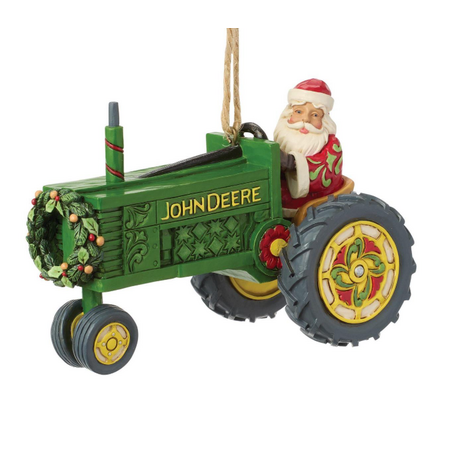 Jim Shore Jim Shore Santa John Deere Tractor Ornament