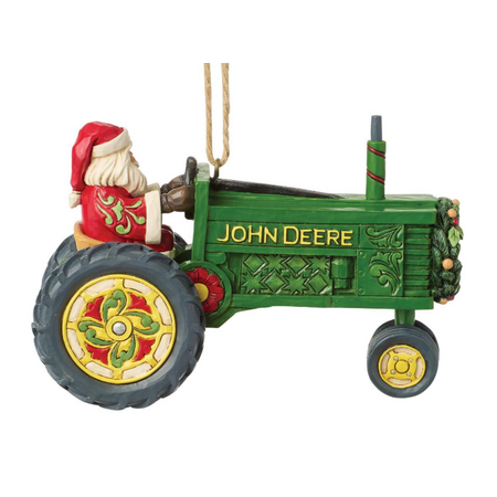 Jim Shore Jim Shore Santa John Deere Tractor Ornament