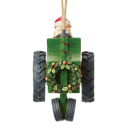 Jim Shore Jim Shore Santa John Deere Tractor Ornament