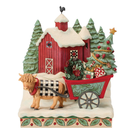 Jim Shore Jim Shore Highland Glen Barn Scene Figurine