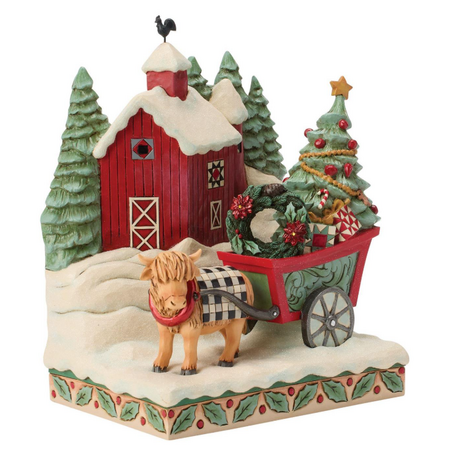 Jim Shore Jim Shore Highland Glen Barn Scene Figurine