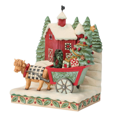 Jim Shore Jim Shore Highland Glen Barn Scene Figurine