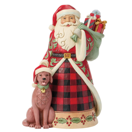 Jim Shore Jim Shore Highland Glen Santa Pet Dog Figurine