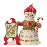 Jim Shore Jim Shore Gingerbread Snowman Sign Figurine