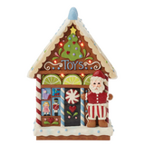 Jim Shore Jim Shore Gingerbread LED Toy Shop Figurine