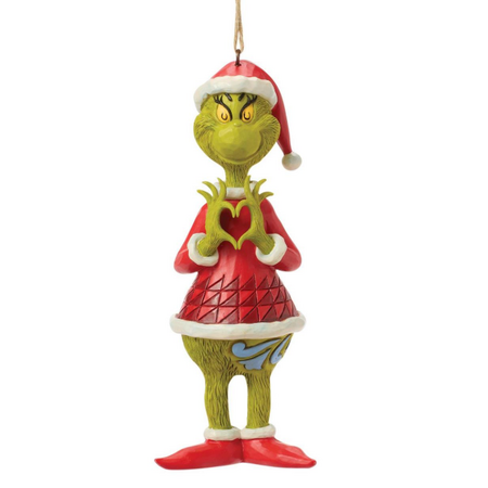 Jim Shore Jim Shore Grinch with Heart Hands Ornament