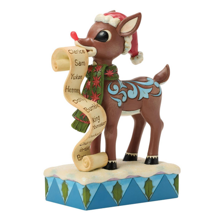 Jim Shore Jim Shore Rudolph with List in Mouth LED Figurine