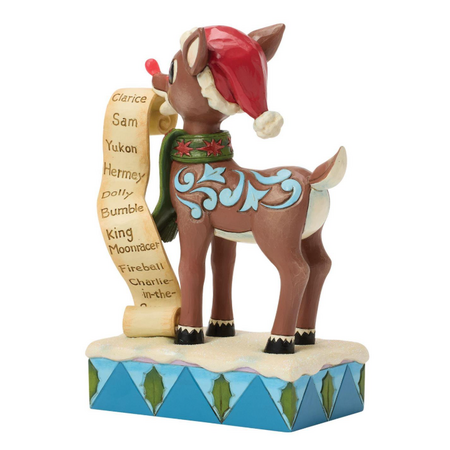 Jim Shore Jim Shore Rudolph with List in Mouth LED Figurine