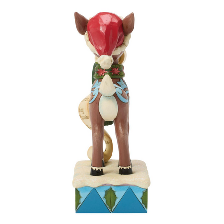 Jim Shore Jim Shore Rudolph with List in Mouth LED Figurine