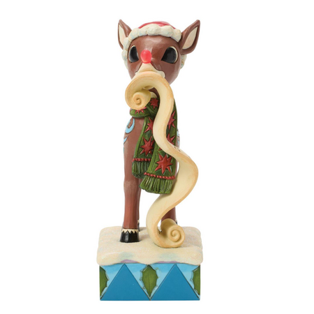 Jim Shore Jim Shore Rudolph with List in Mouth LED Figurine