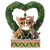 Jim Shore Jim Shore Rudolph & Clarice Heart Wreath LED Figurine