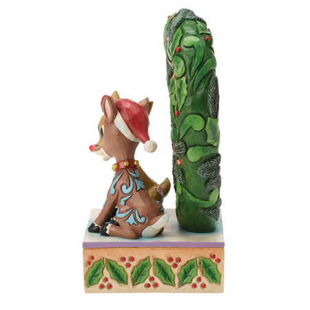 Jim Shore Jim Shore Rudolph & Clarice Heart Wreath LED Figurine