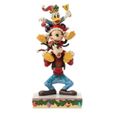 Jim Shore Jim Shore Mickey Donald Goofy Stacked Figurine