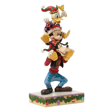 Jim Shore Jim Shore Mickey Donald Goofy Stacked Figurine