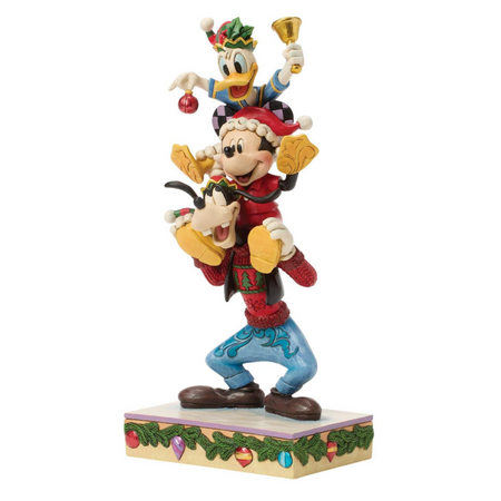 Jim Shore Jim Shore Mickey Donald Goofy Stacked Figurine