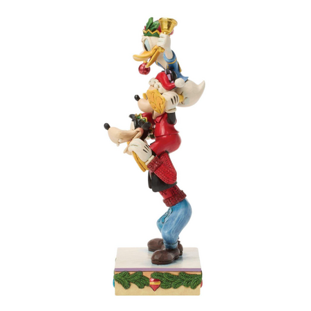 Jim Shore Jim Shore Mickey Donald Goofy Stacked Figurine