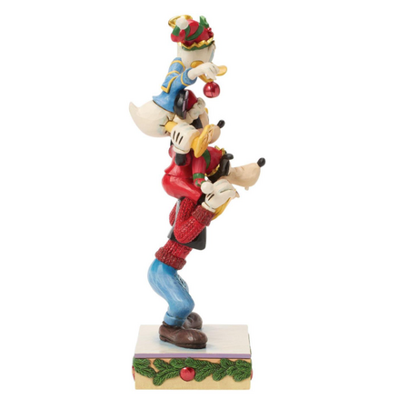 Jim Shore Jim Shore Mickey Donald Goofy Stacked Figurine
