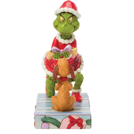 Jim Shore Jim Shore Grinch Giving Max a Bone Figurine