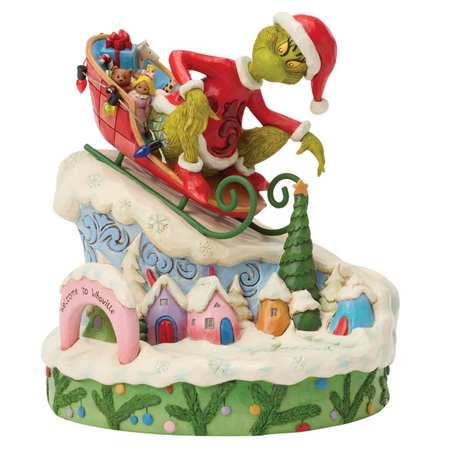 Jim Shore Jim Shore Grinch on Small Sled Figurine