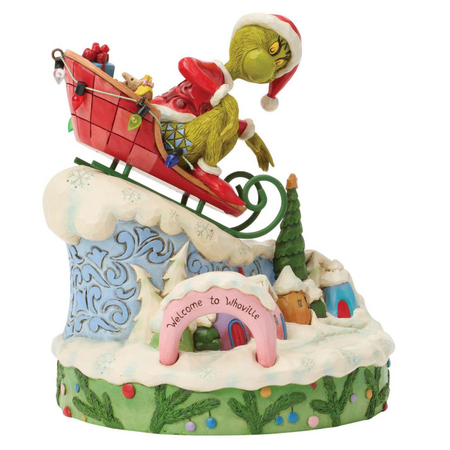Jim Shore Jim Shore Grinch on Small Sled Figurine