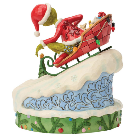 Jim Shore Jim Shore Grinch on Small Sled Figurine