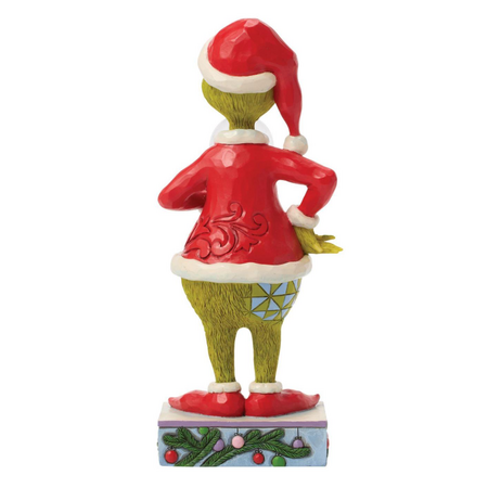 Jim Shore Jim Shore Grinch Holding Dome with Max Figurine