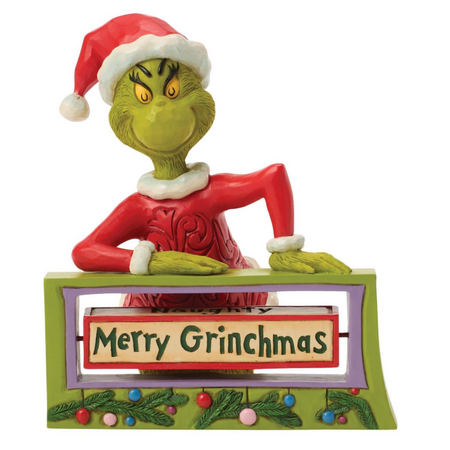 Jim Shore Jim Shore Grinch with Rotating Messages Figurine