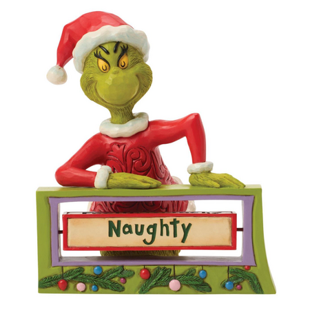 Jim Shore Jim Shore Grinch with Rotating Messages Figurine