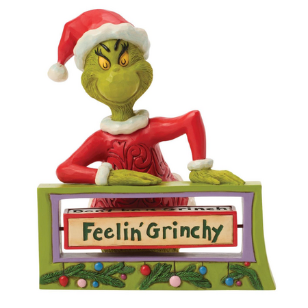 Jim Shore Jim Shore Grinch with Rotating Messages Figurine