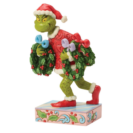 Jim Shore Jim Shore Grinch with Multiple Wreaths Figurine