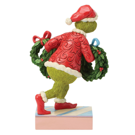 Jim Shore Jim Shore Grinch with Multiple Wreaths Figurine