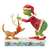Jim Shore Jim Shore Grinch Trying Antlers on Max Figurine