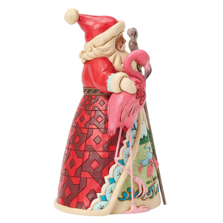 Jim Shore Jim Shore Santa with Flamingo Figurine