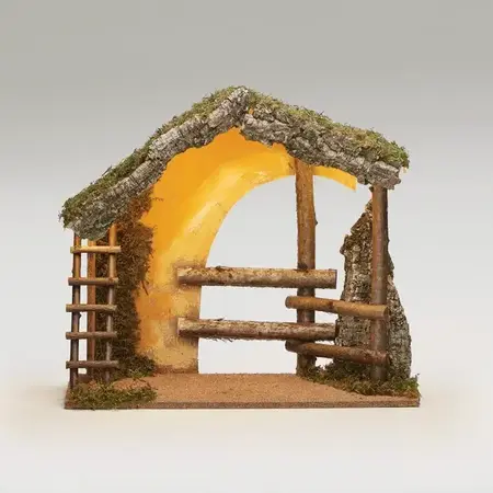 Fontanini Fontanini Traditional Italian Nativity LED Stable 12" Collection