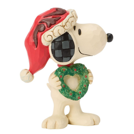 Jim Shore Jim Shore Snoopy with Heart Wreath Mini Figurine