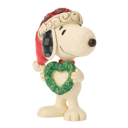Jim Shore Jim Shore Snoopy with Heart Wreath Mini Figurine