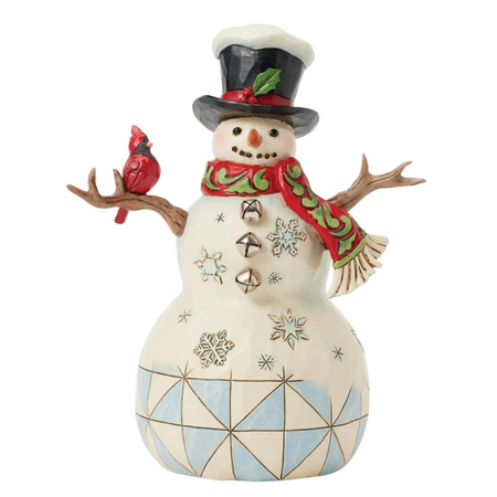 Jim Shore Jim Shore Snowman with Cardinal Figurine
