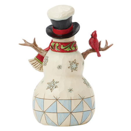 Jim Shore Jim Shore Snowman with Cardinal Figurine
