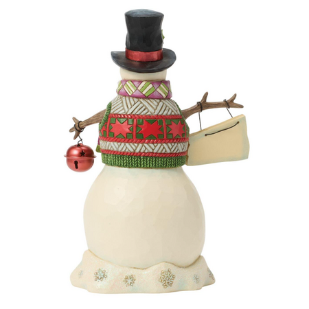 Jim Shore Jim Shore Snowman and Hanging Sign Figurine