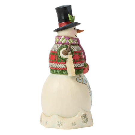 Jim Shore Jim Shore Snowman and Hanging Sign Figurine