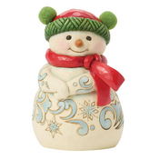 Jim Shore Jim Shore Snowman Pom Pom Hat Figurine
