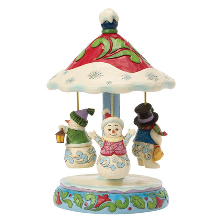 Jim Shore Jim Shore Rotating Snowman Carousel Figurine