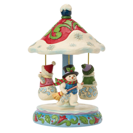 Jim Shore Jim Shore Rotating Snowman Carousel Figurine