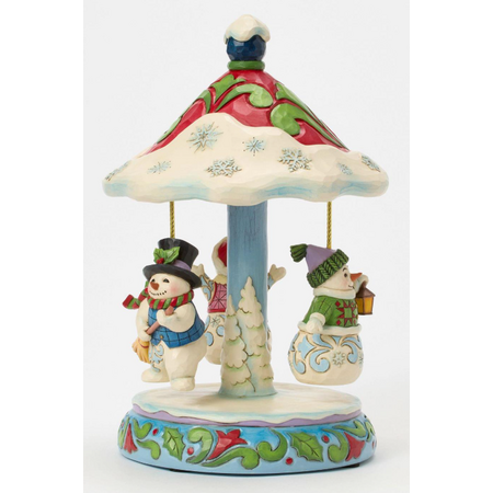 Jim Shore Jim Shore Rotating Snowman Carousel Figurine