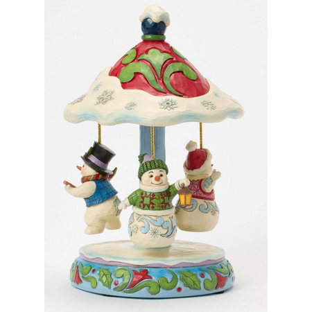 Jim Shore Jim Shore Rotating Snowman Carousel Figurine