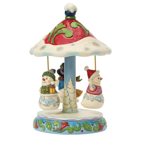 Jim Shore Jim Shore Rotating Snowman Carousel Figurine