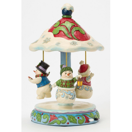 Jim Shore Jim Shore Rotating Snowman Carousel Figurine