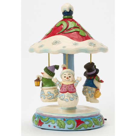 Jim Shore Jim Shore Rotating Snowman Carousel Figurine